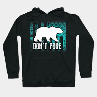 Dont Poke Bear Cute Superhero Bear Usa Hoodie